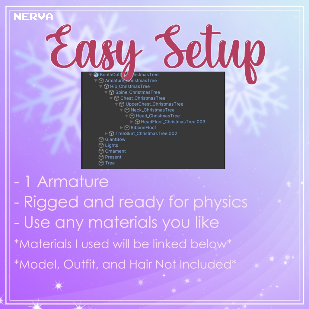 『 3D Outfit 』 Rigged Christmas Tree