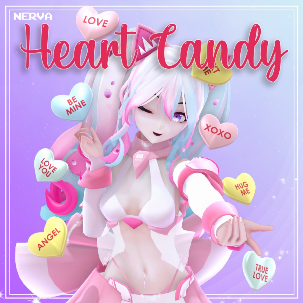 『 3D Asset 』Valentines Day Heart Candy FREE DL