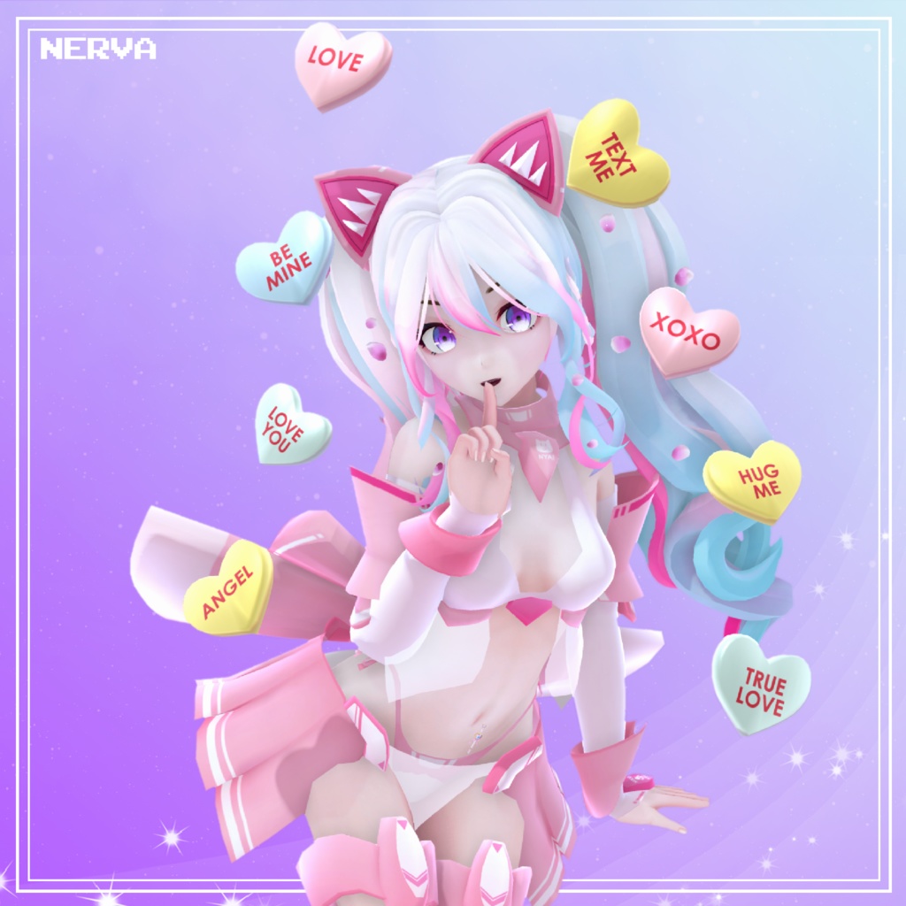 『 3D Asset 』Valentines Day Heart Candy FREE DL