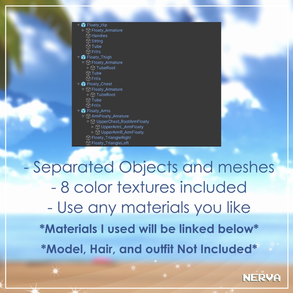 『 3D Attachment 』Summer Floaty Pack!