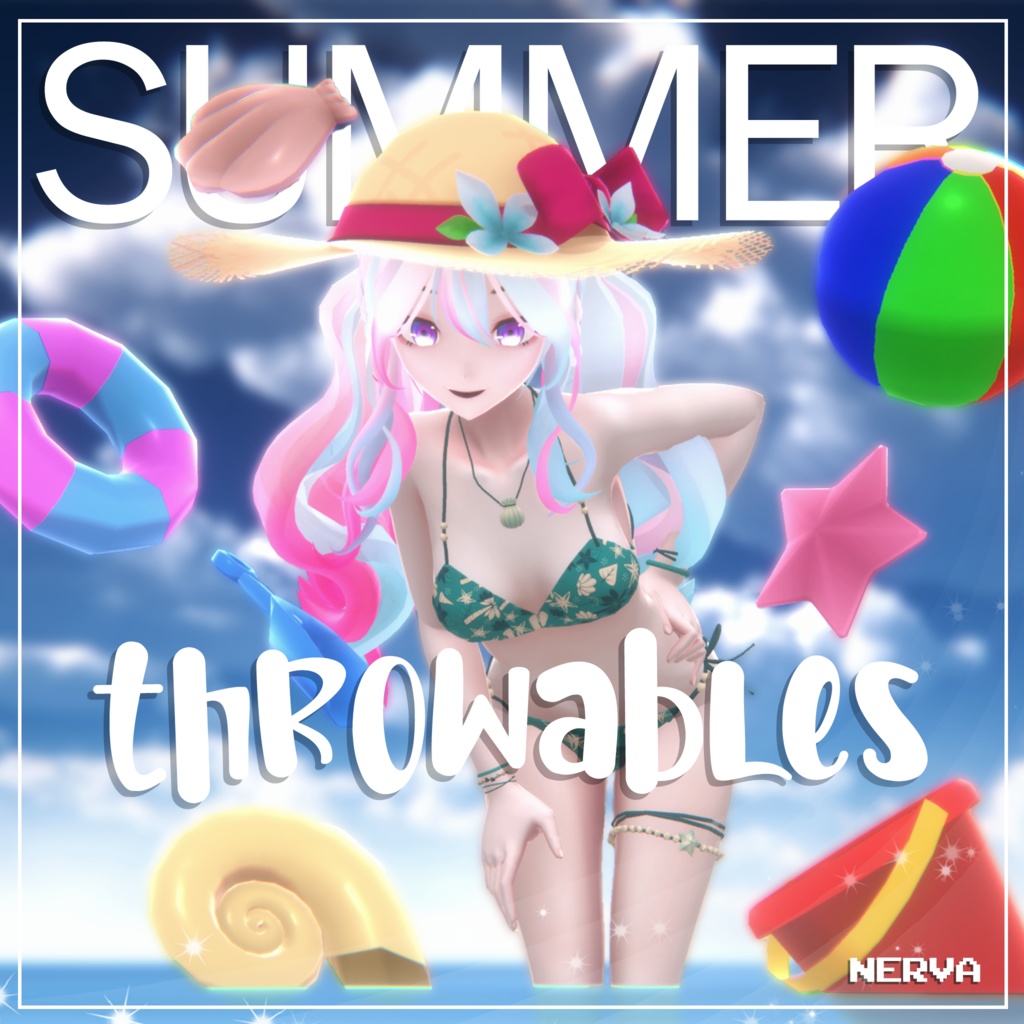 『 3D Props 』Summer Throwables Pack!