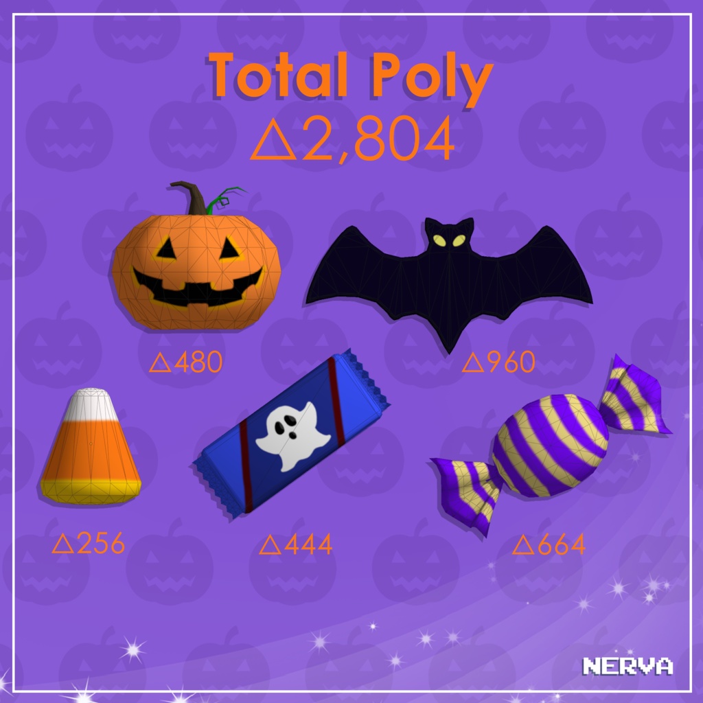 『 3D Props 』October Halloween Throwables Pack 1