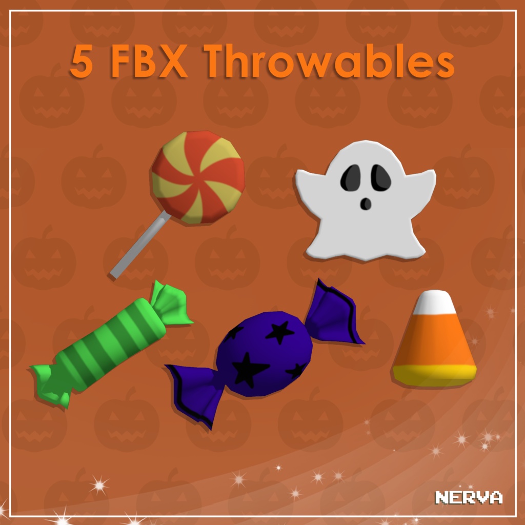 『 3D Props 』October Halloween Throwables Pack 2