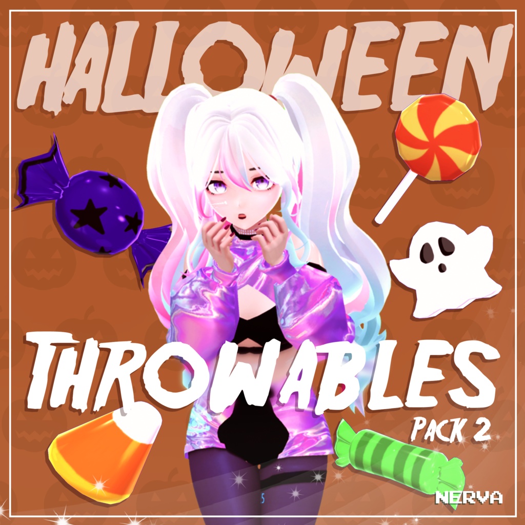 『 3D Props 』October Halloween Throwables Pack 2