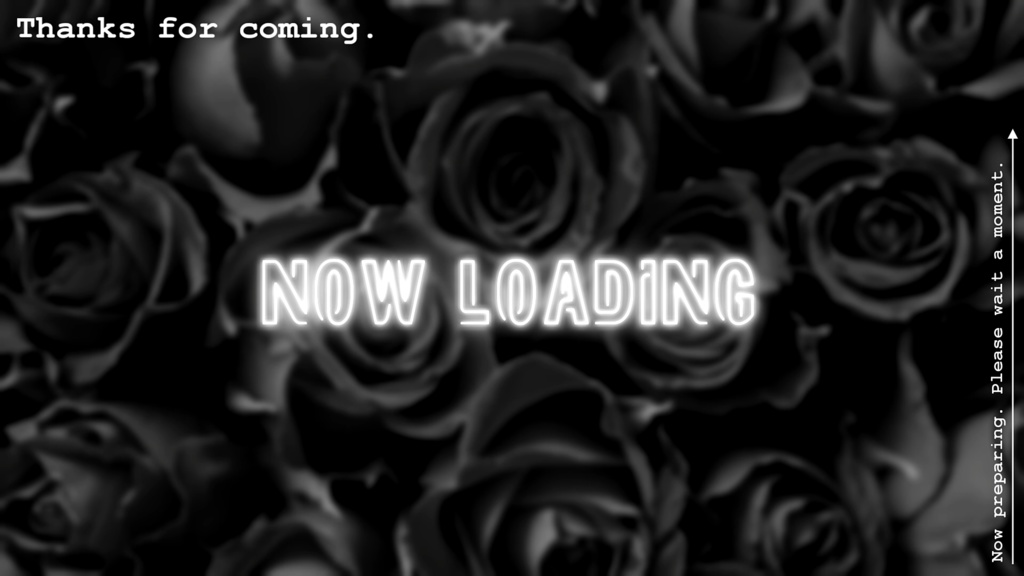 NOW LOADING(配信素材・モノトーン・シンプル)