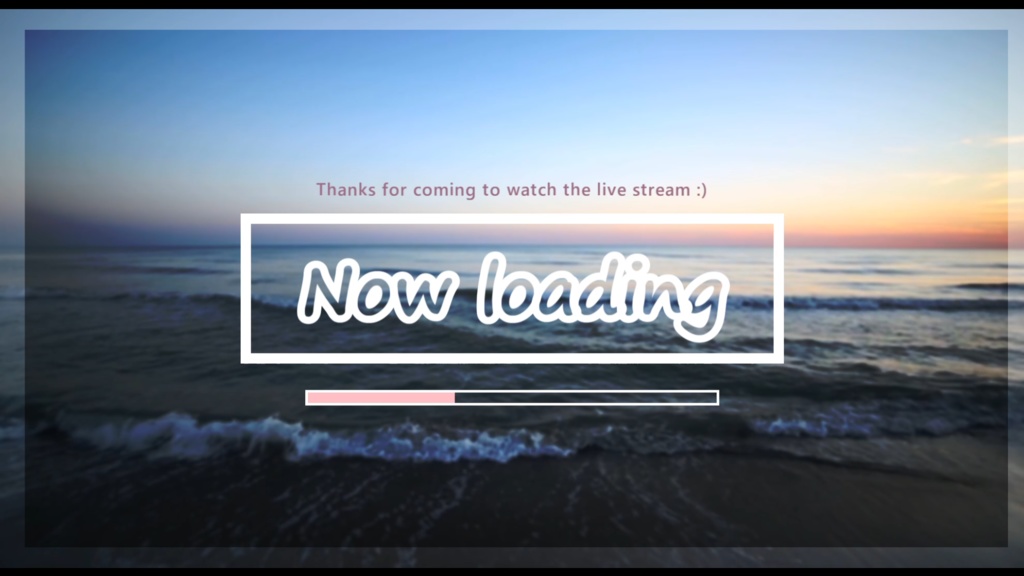 NOW LOADING(配信素材・Vlog風・シンプル)