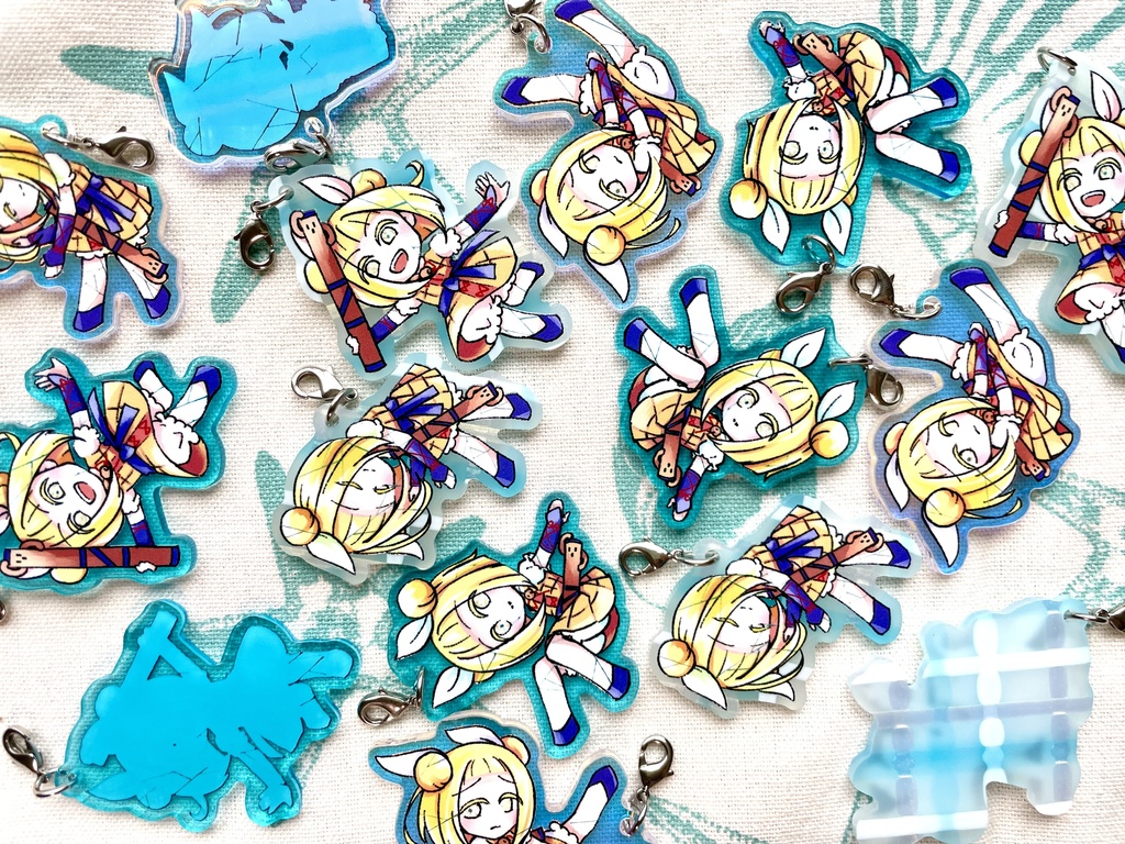 割れ磨弓アクリルチャームストラップ