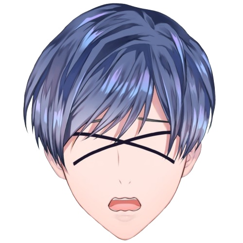 ばってん目 生首ヘアクリップ