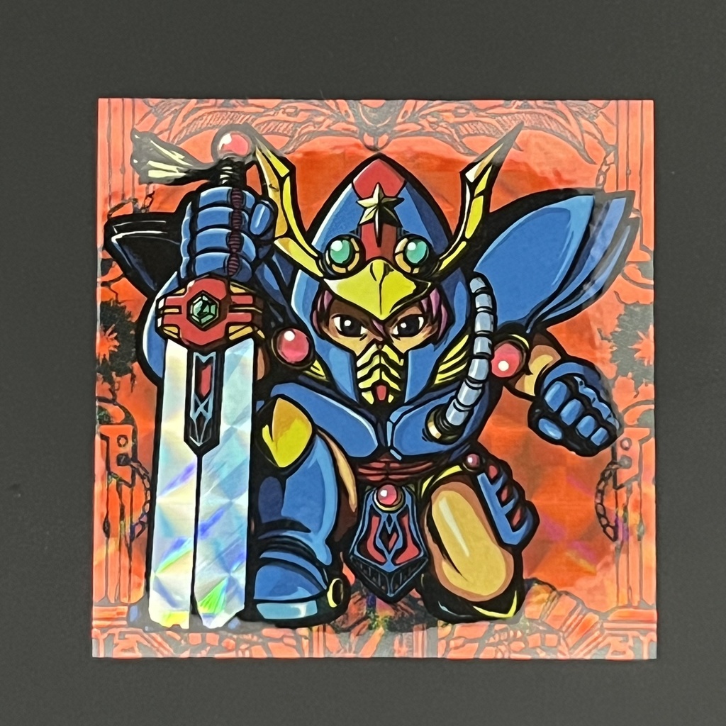 謎の惑星テドラド対決シール 剣スター  背景キラキラ仕様 台紙付き