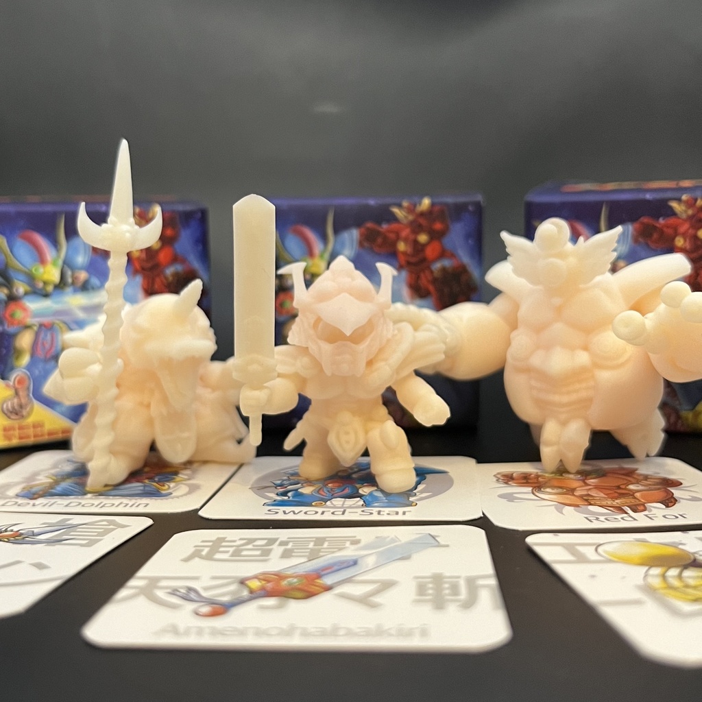 コスモティックフイギュアシリーズ 3大戦士激突セット （剣スター・悪魔ドルフィン・レッドフォー）セット特典付