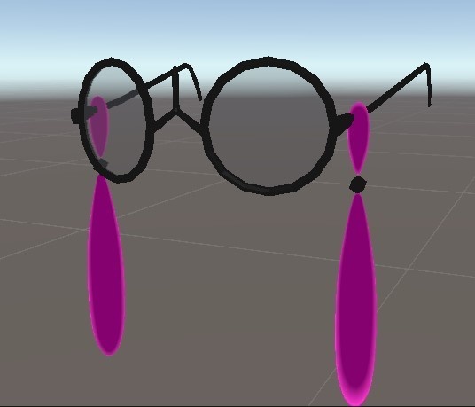 [VRChat想定]カラスバさんの眼鏡もどき【無料】