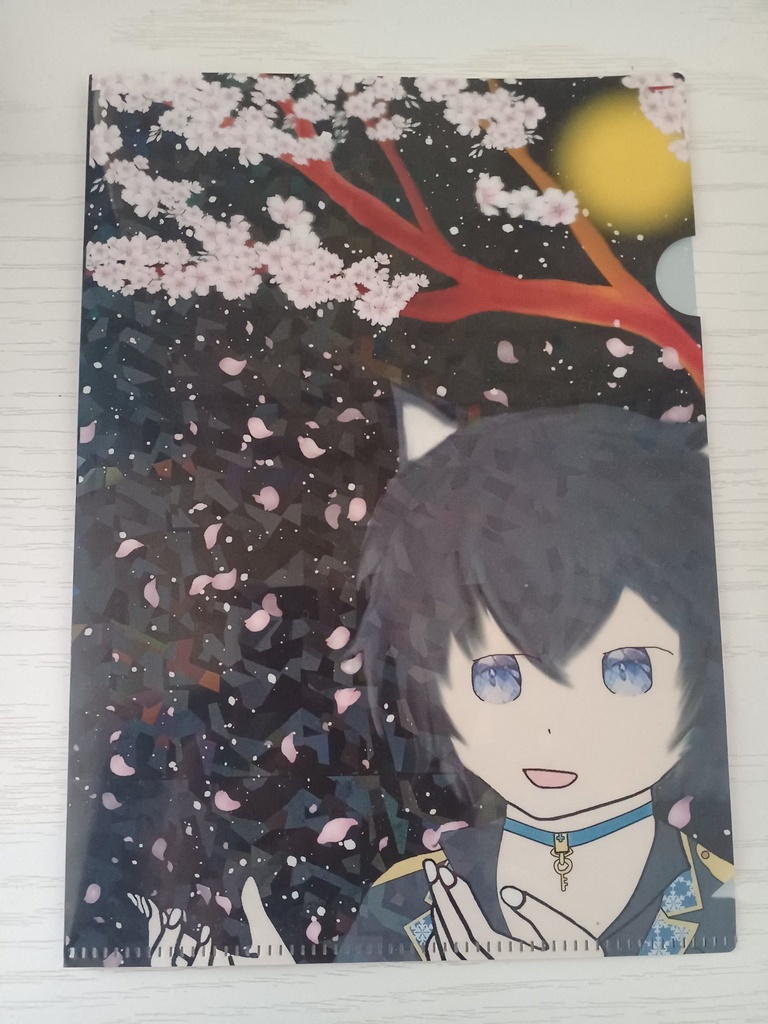 桜クロくんクリアファイルと硬券のセット