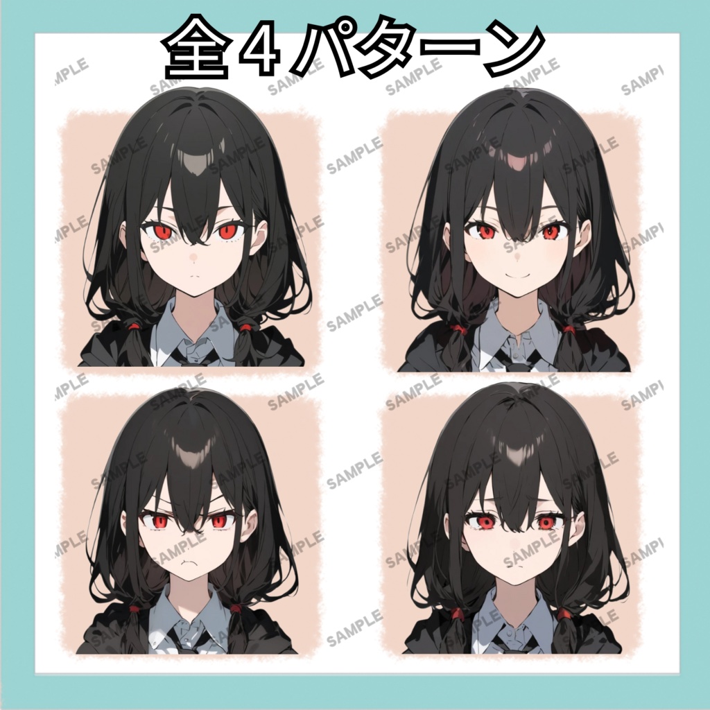 【キャラ素材】中性的なキャラ01