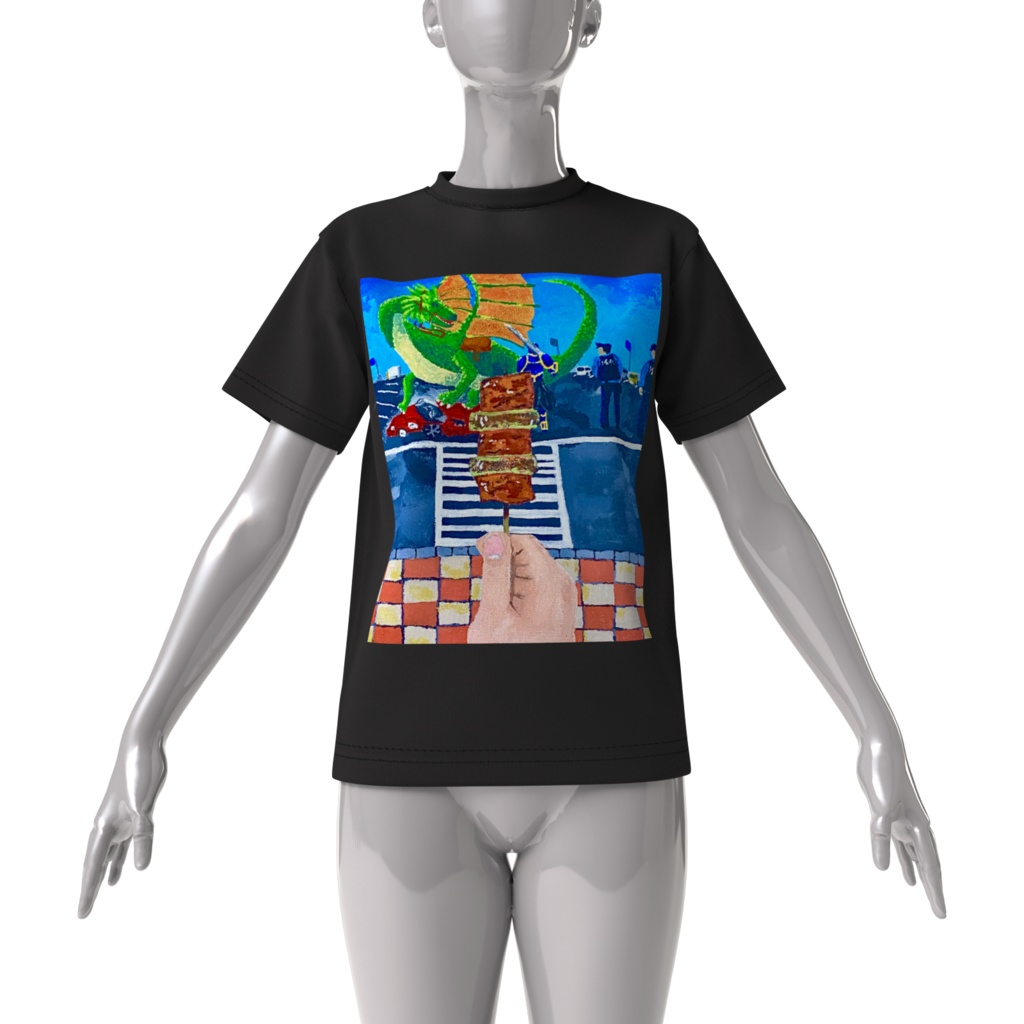 「サービスエリアドラゴン」ビッグシルエットTシャツ