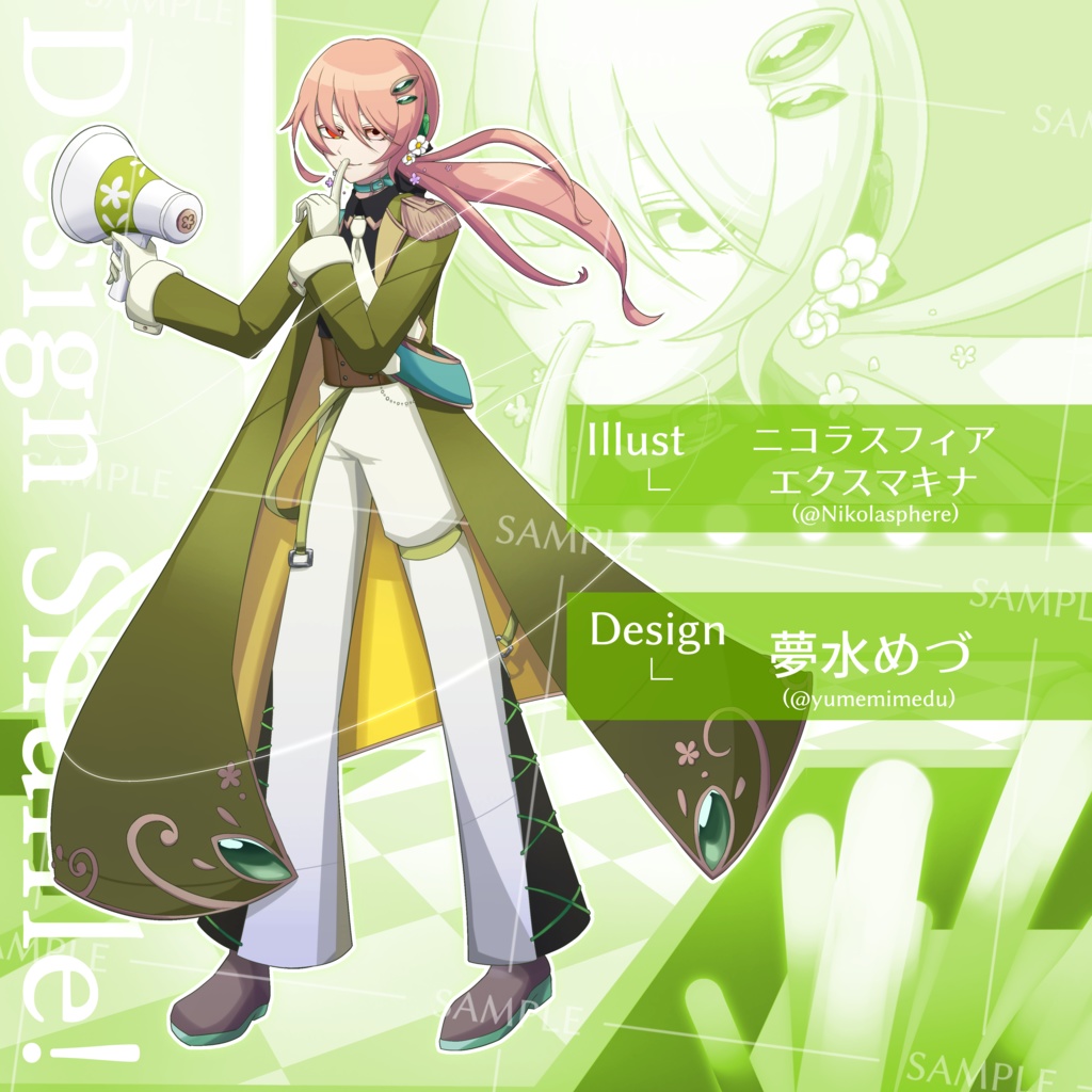 【TRPG用立ち絵】デザインシャッフルアイドル🎤🎶セット(無料配布)