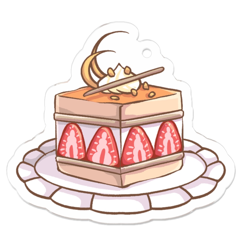 Cheesecake / チーズケーキ - オリジナル アクリルキーホルダー