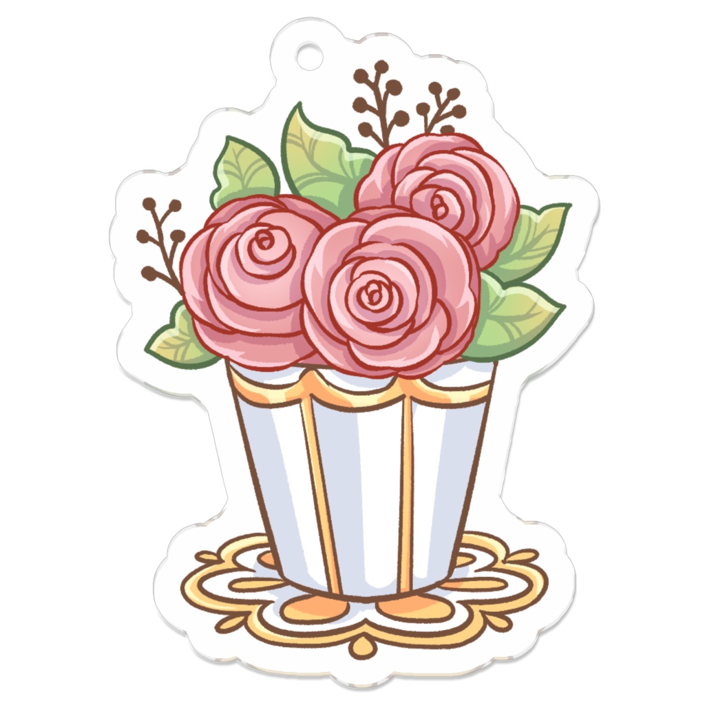 Flower Bouquet / 花束 - オリジナル アクリルキーホルダー