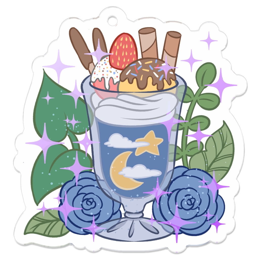 Ice Dream / アイスドリーム - オリジナル アクリルキーホルダー