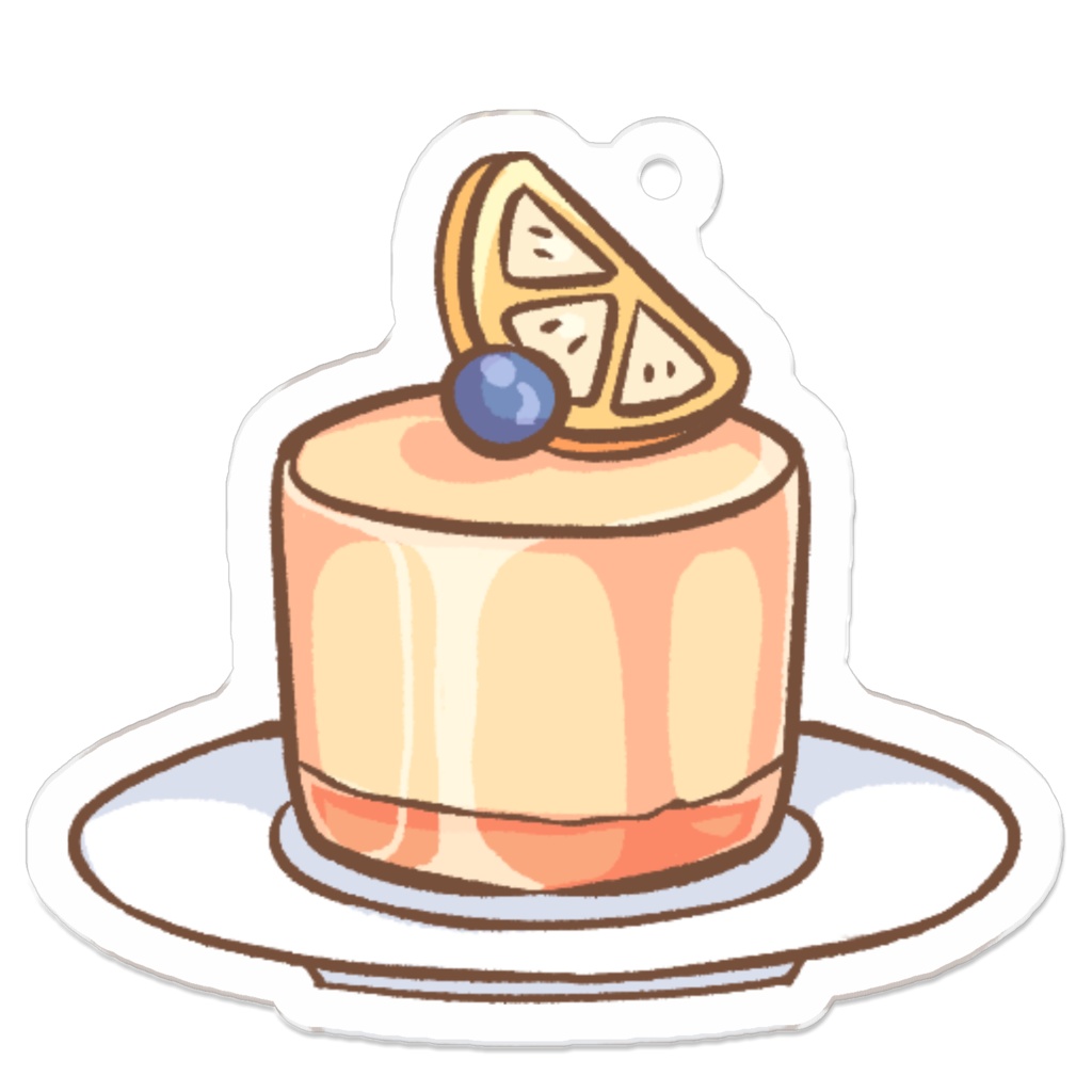 Pudding Cake / プリンケーキ - オリジナル アクリルキーホルダー