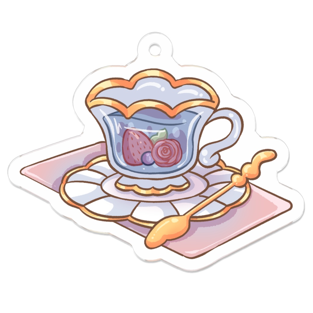 Teacup / ティーカップ - オリジナル アクリルキーホルダー