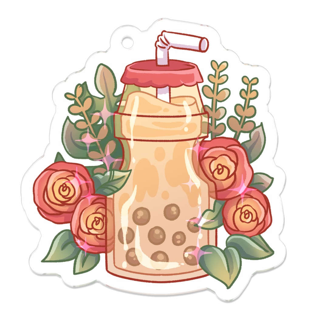 Yakult Boba / ヤクルトボバ - オリジナル アクリルキーホルダー