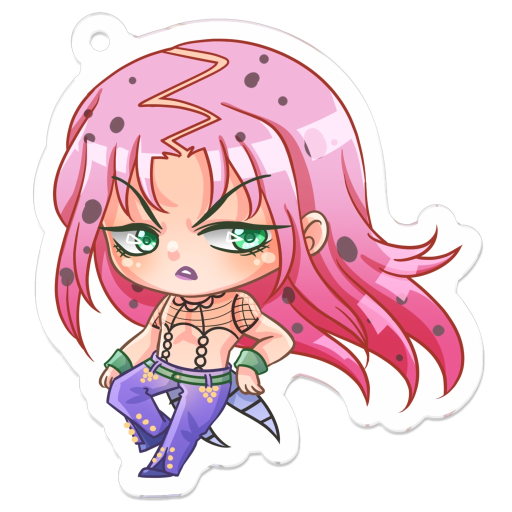 Diavolo ディアボロ ジョジョの奇妙な冒険 黄金の風 Vento Aureo アクリルキーホルダー Merch By Qei Booth