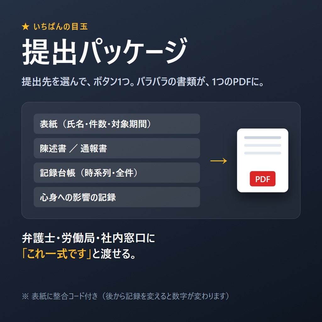【パワハラ記録・対応】業務メモ|証拠記録・パワハラ判定・申告書・退職まで全部入り/完全ローカルアプリ(買い切り)