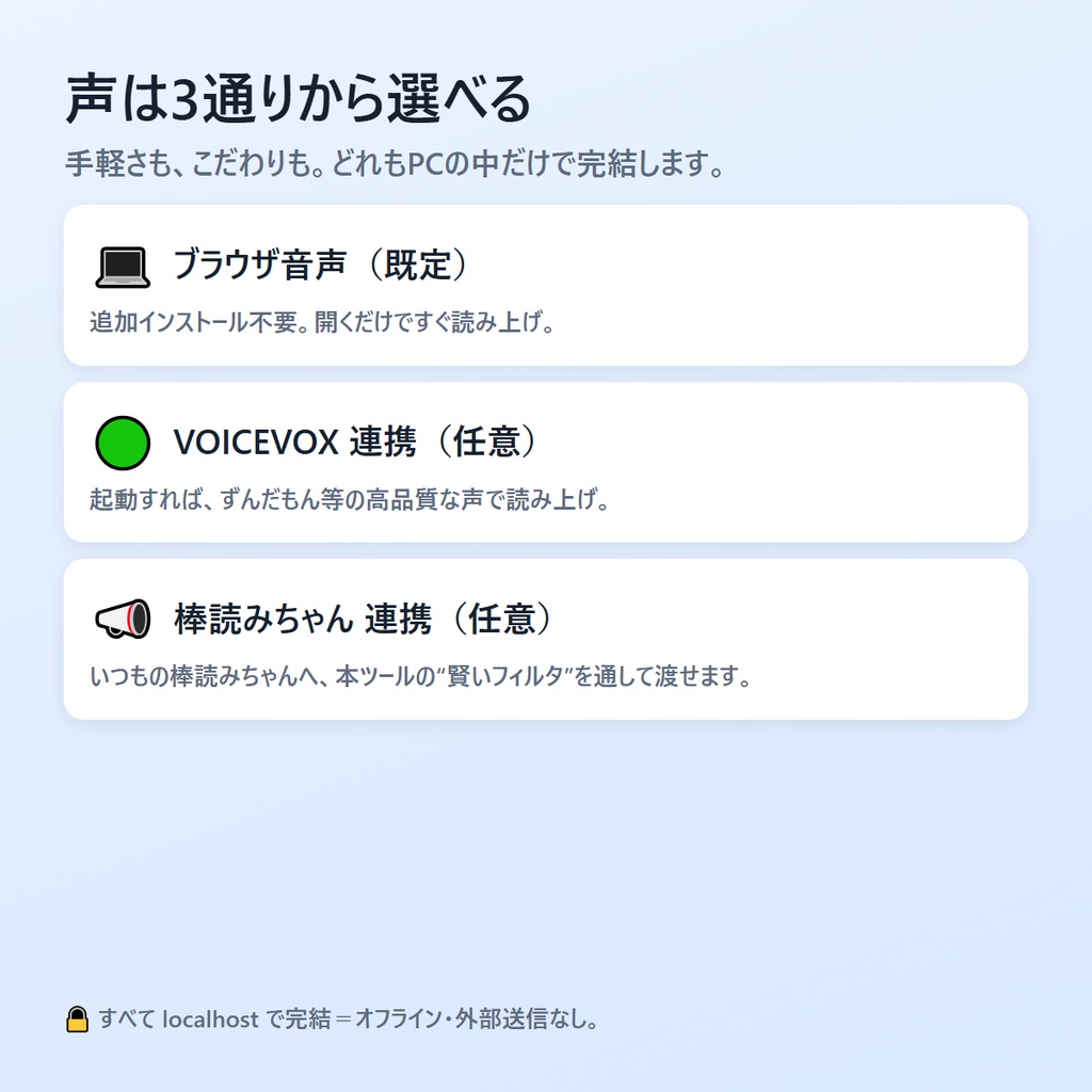 コメントよみ上げさん|わんコメのコメントをPCの声で読み上げ(インストール不要)