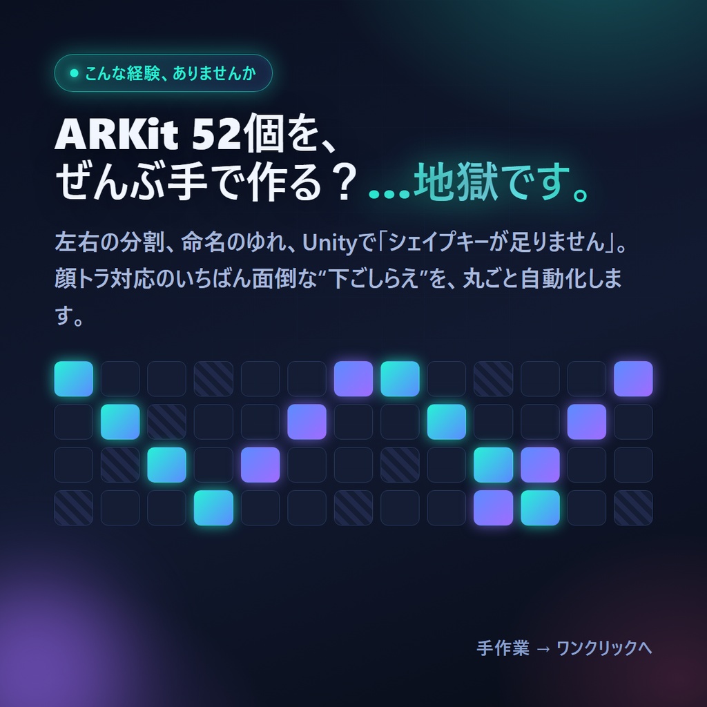 VRC FaceTrack Ready | 顔トラ対応の下ごしらえ〜仕上げを自動化するBlenderアドオン ★v3.0 無料体験版あり