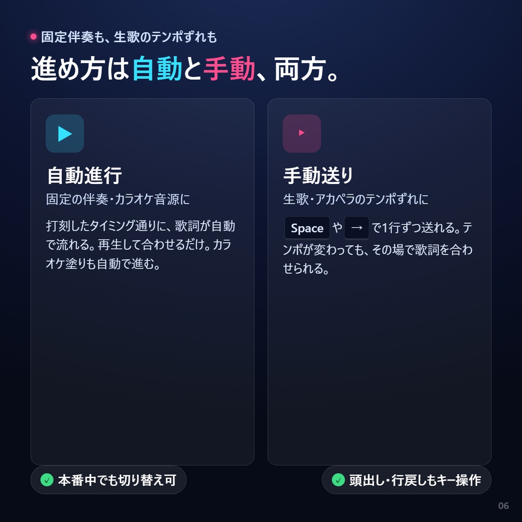 歌枠リリック(歌詞テロップ)メーカー