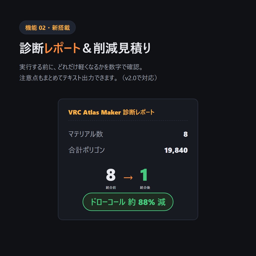 【Blenderだけで完結】VRC Atlas Maker v2.0 — マテリアルを1つに。アバターが軽くなる。