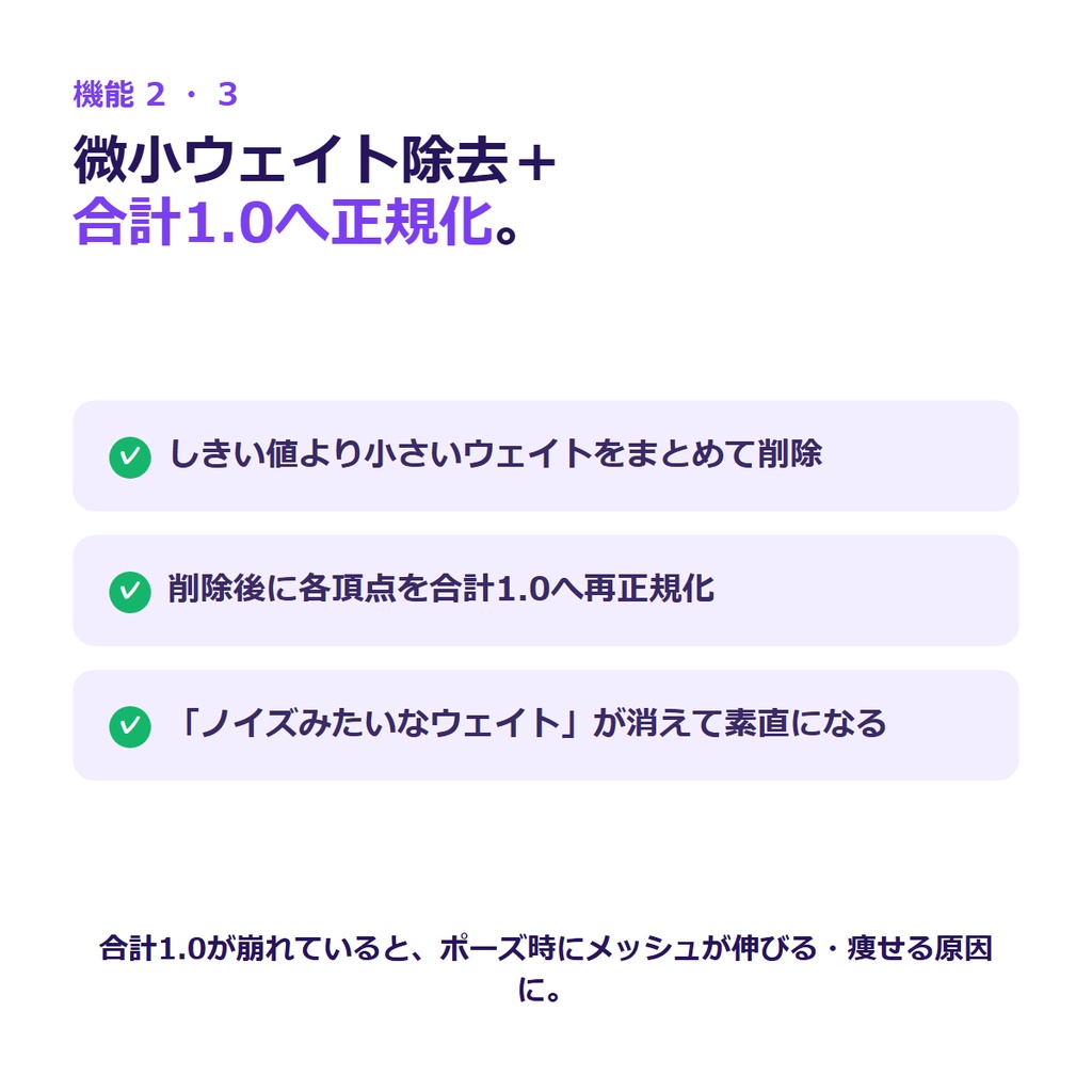 VRC ウェイト オプティマイザー (v3.0)