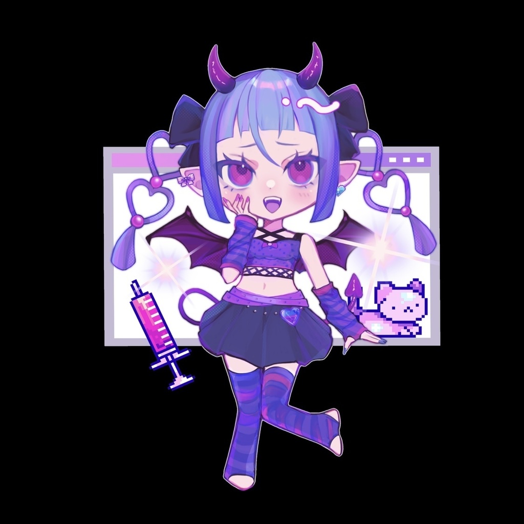 やみぃちゃん(仮称)のアクリルキーホルダー