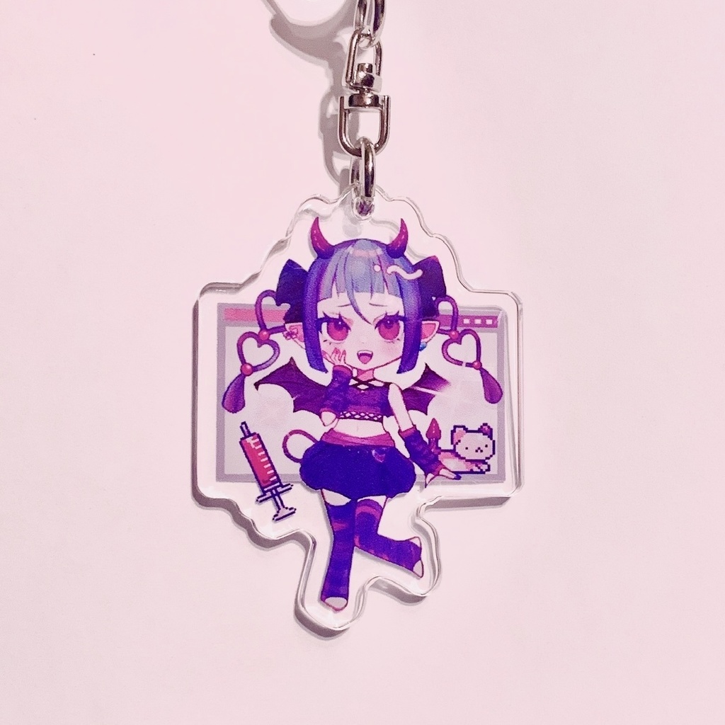 やみぃちゃん(仮称)のアクリルキーホルダー