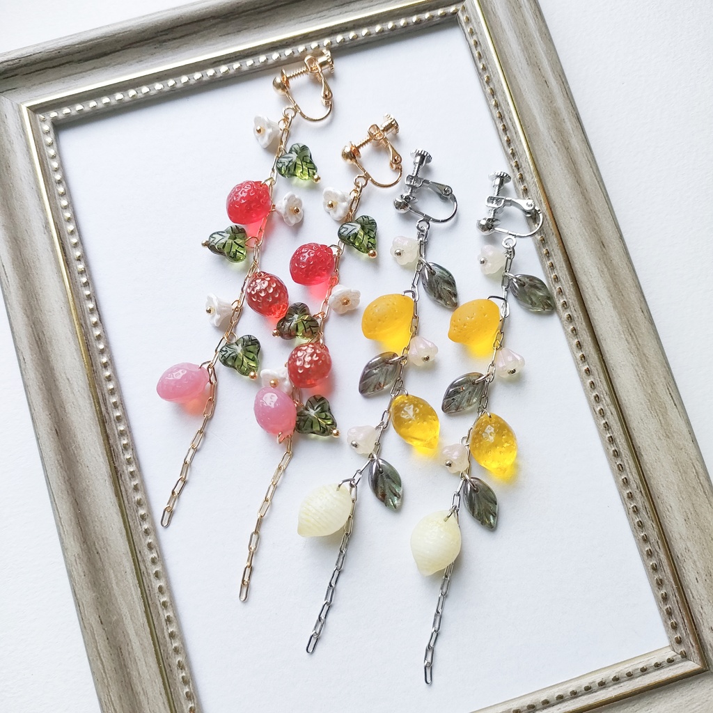 フルーツチェーン イヤリング・ピアス