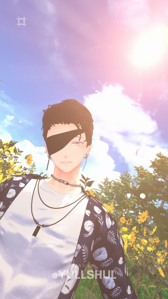 【水瀬対応】レザー製/眼帯(シェイプキー付き) #ES_ITEM