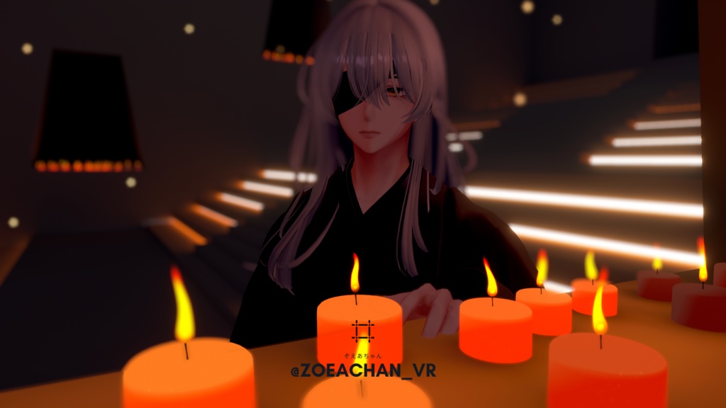 【水瀬対応】レザー製/眼帯(シェイプキー付き) #ES_ITEM