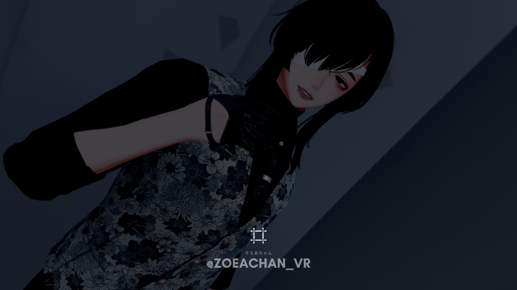 【水瀬対応】レザー製/眼帯(シェイプキー付き) #ES_ITEM