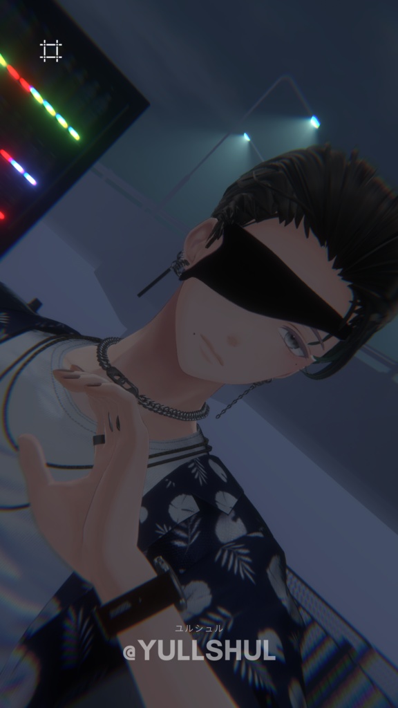 【水瀬対応】レザー製/眼帯(シェイプキー付き) #ES_ITEM