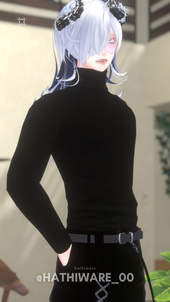 【水瀬 / 珍飯亭ボディ対応】開け閉めできる!胸開きセーター #ES_ITEM