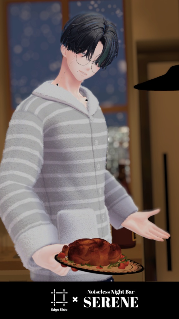 【6アバター対応】色柄たくさん!ふわもこパジャマ スリッパ付き #ES_ITEM