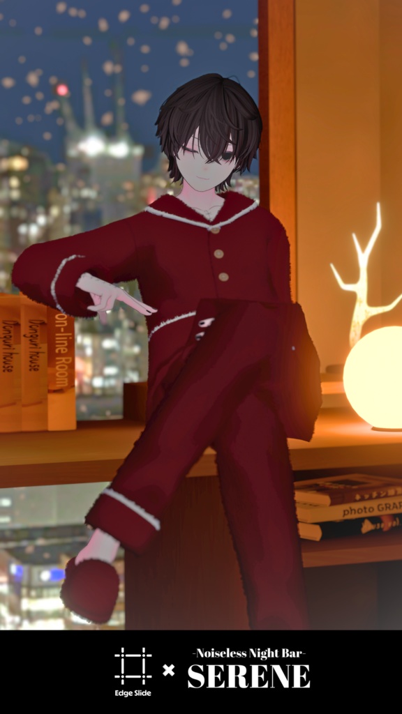 【6アバター対応】色柄たくさん!ふわもこパジャマ スリッパ付き #ES_ITEM