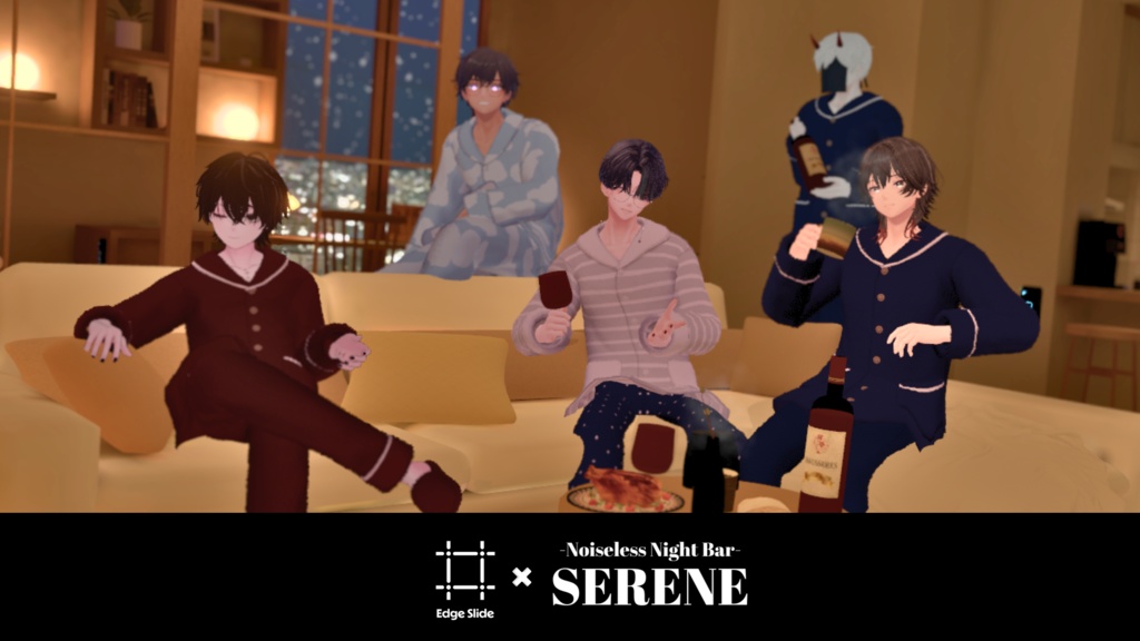 【6アバター対応】色柄たくさん!ふわもこパジャマ スリッパ付き #ES_ITEM