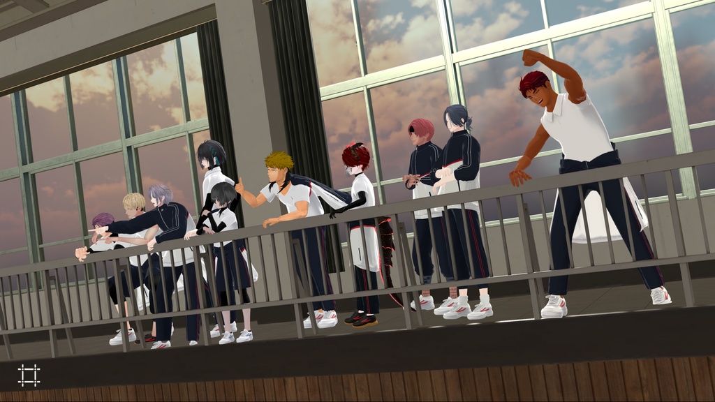 学校指定体操着一式 Gym Uniform【9アバター対応】#ES_ITEM