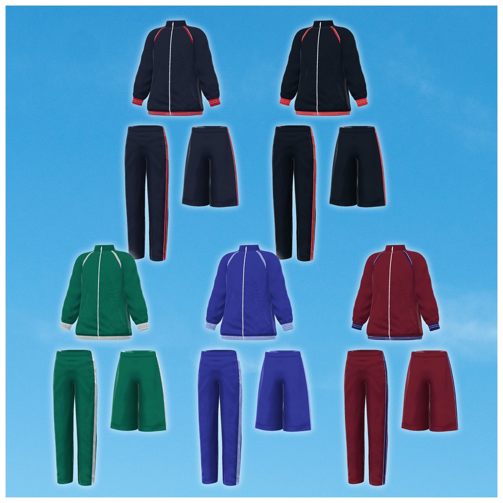 学校指定体操着一式 Gym Uniform【9アバター対応】#ES_ITEM