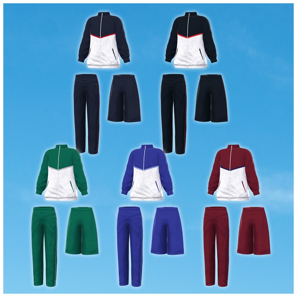 学校指定体操着一式 Gym Uniform【9アバター対応】#ES_ITEM