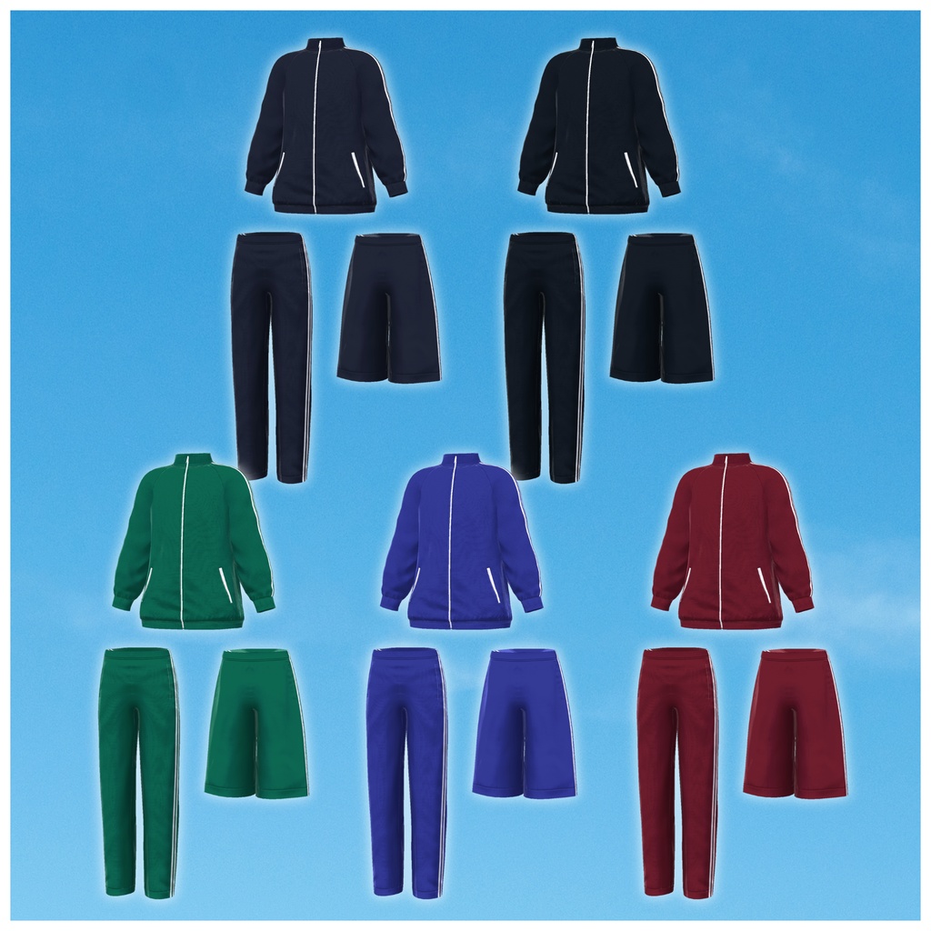 学校指定体操着一式 Gym Uniform【9アバター対応】#ES_ITEM