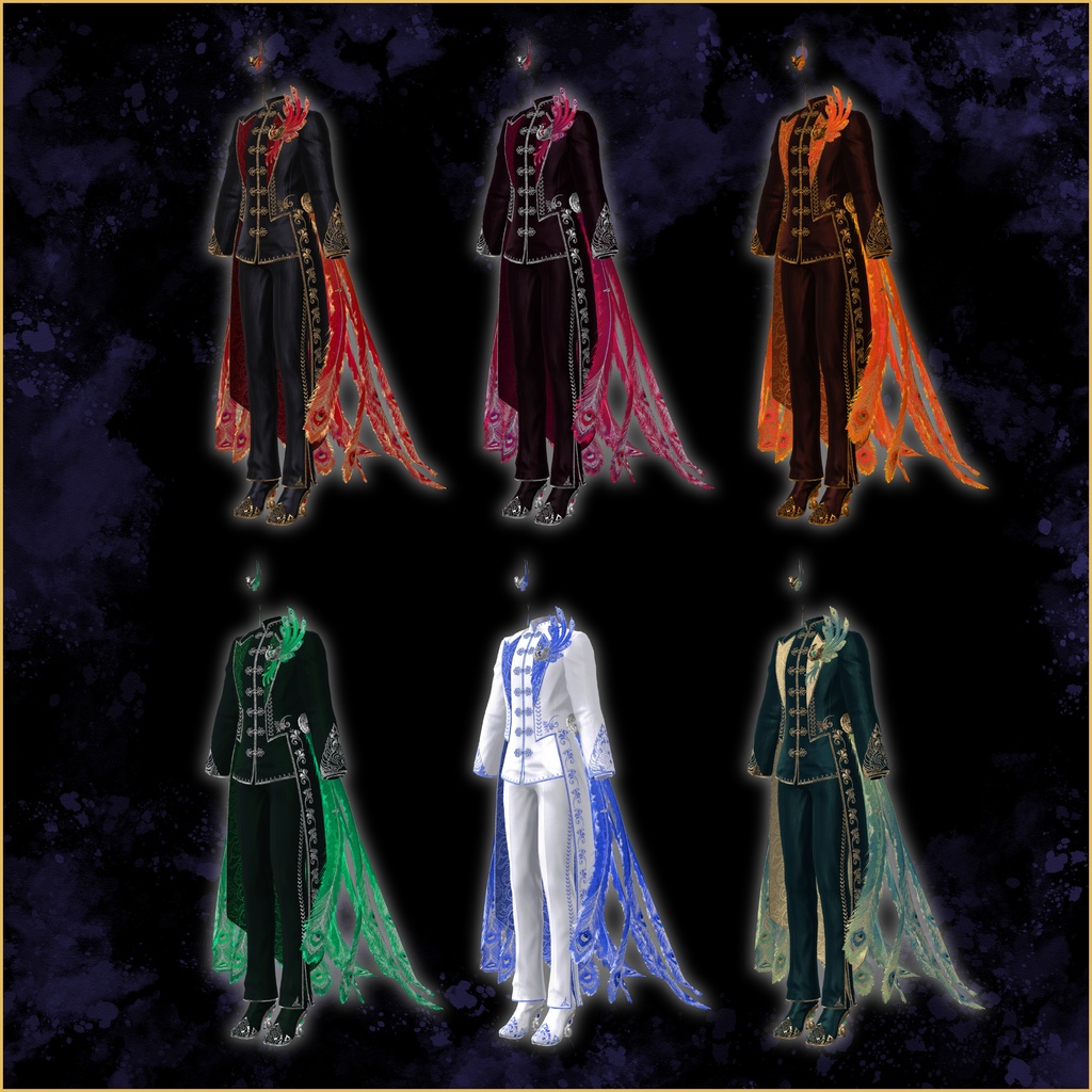 ✨セール中✨ 【ギミック付き】✥Sacred Plume✥【12アバター対応】#ES_ITEM