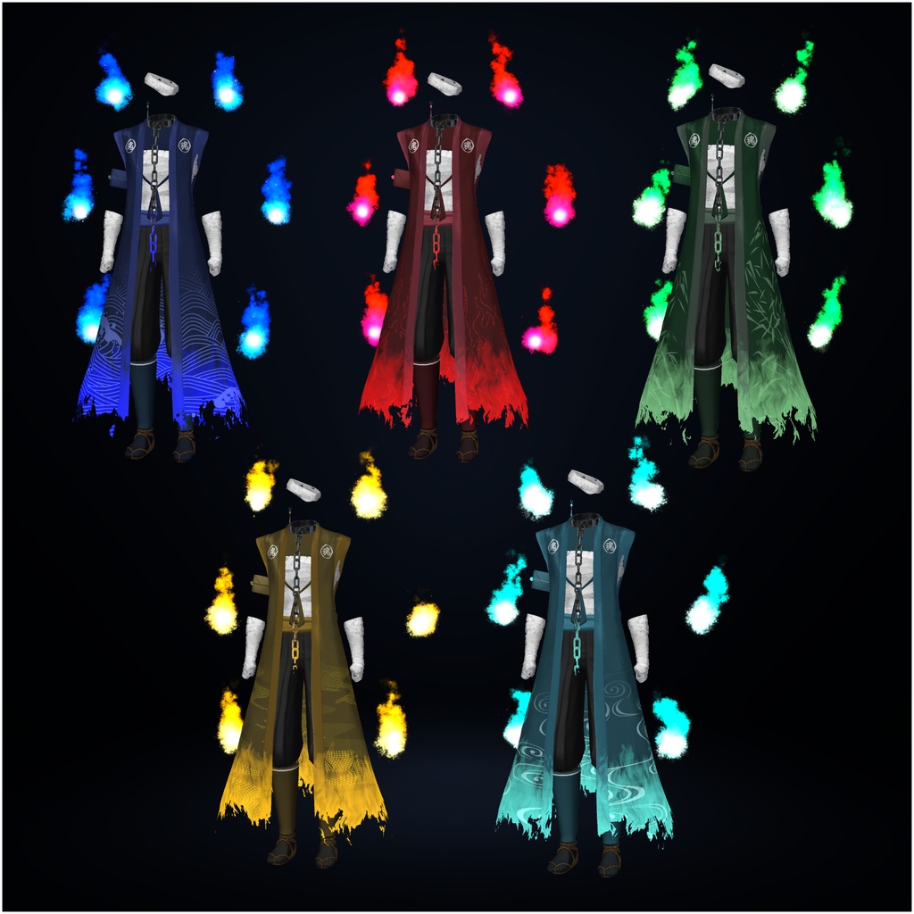 ✨️セール中✨️潮焔魂衣—Tideflame Soul Shroud—【14アバター対応】#ES_ITEM