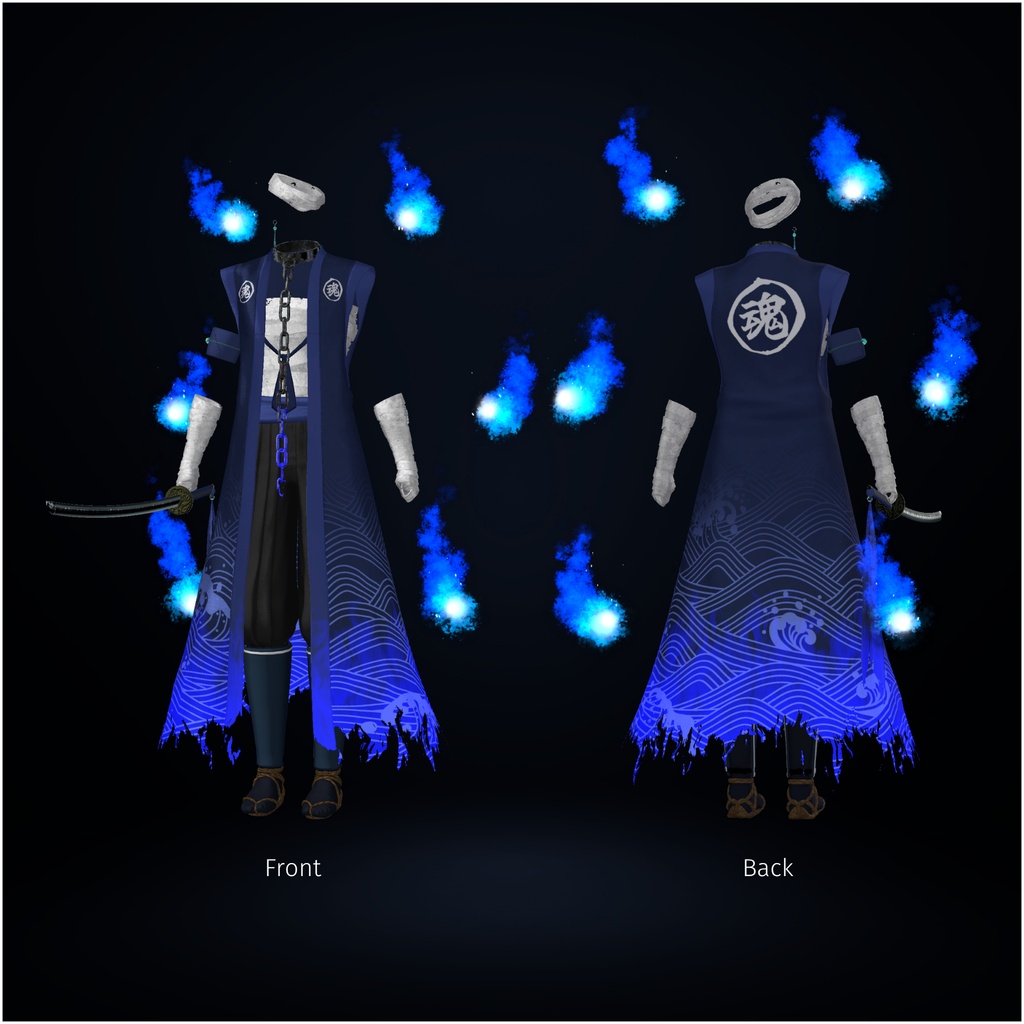 ✨️セール中✨️潮焔魂衣—Tideflame Soul Shroud—【14アバター対応】#ES_ITEM